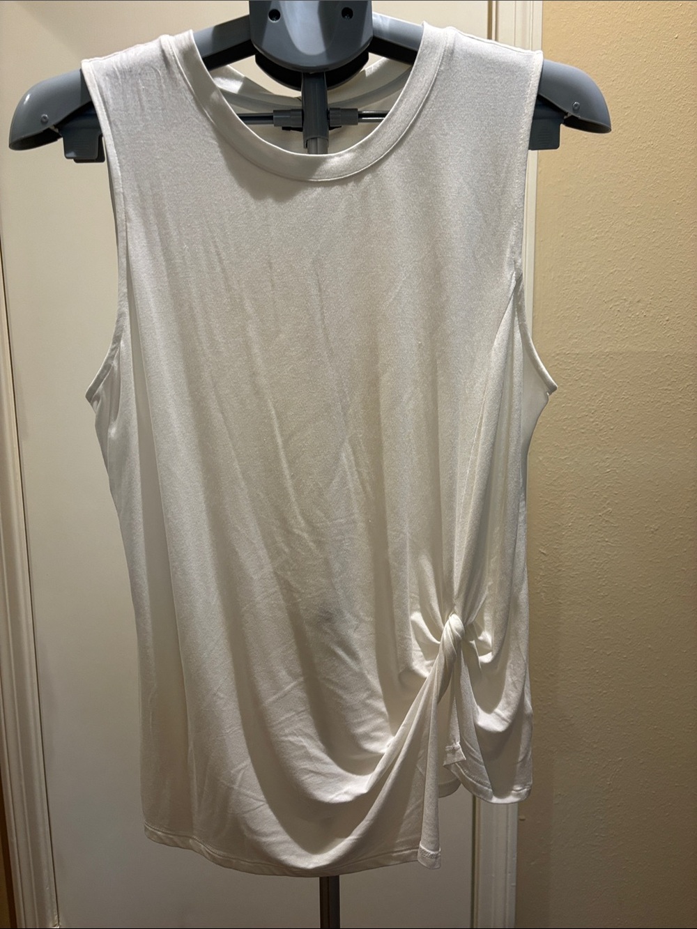 Express White Side-Knot Tank Top